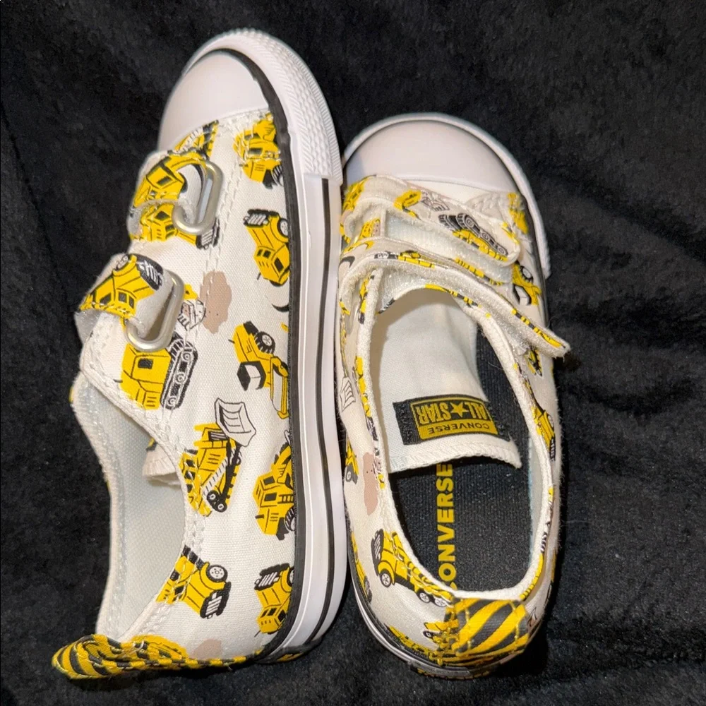 Converse Kids Yellow Construction Sneakers New* Sz 10